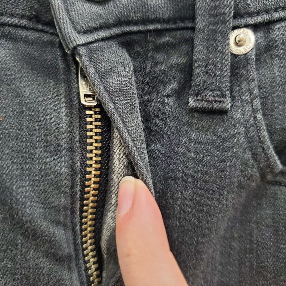 Genetic‎ Denim Heroine Stem Mid-Rise Skinny Women's Black Stretch Jeans USA 24 - Picture 5 of 12